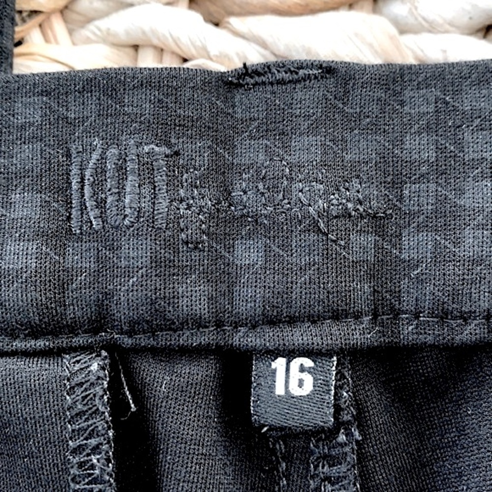 Kut from the Kloth Black & Gray Check Ponte Pant - Picture 6 of 9
